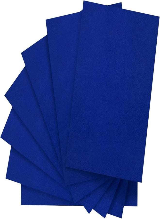 Curious Button Dark Blue Felt Sheets, 42pcs 4"x4" (10 cm x 10 cm), Pre-Cut for Crafts, Fabric Squares for Patchwork and Sewing - Image 1